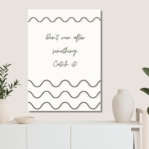 Póster con cita positiva "Días poderosos": arte mural motivacional para una buena vibra y una decoración minimalista para el hogar. Decoración de oficina o idea de regalo inspiradora.