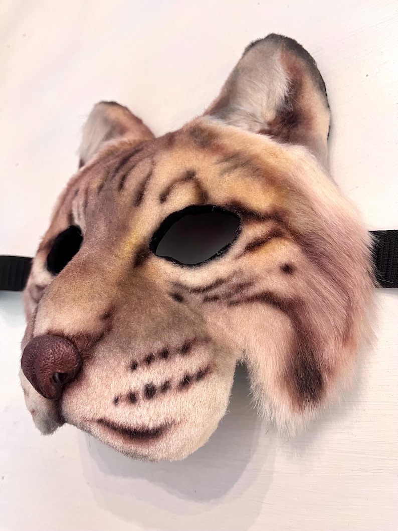 Realistic Lynx bobcat Therian Mask Etsy