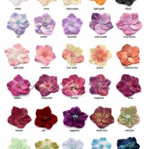 2.5 inch Velvet Sequin Flowers Appliques x 12 image 2