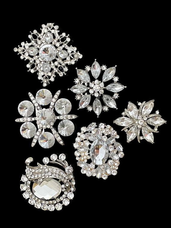 Flat back best sale brooches