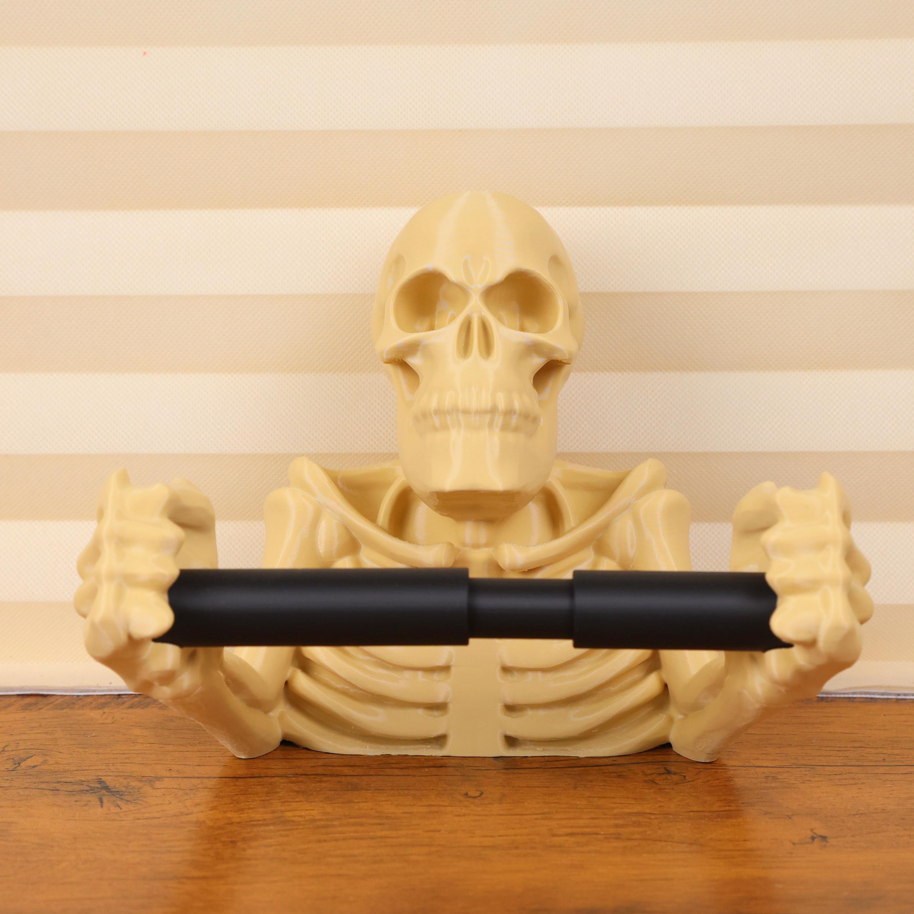 Skeleton Hand Coat Rack Halloween Skeleton Skull Toilet Paper Holder Spooky Gothic Bathroom ...