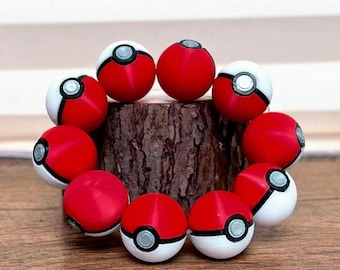 Monster Ball kralenarmband 3D-geprint handgemaakte armband custom fit beschikbaar gamer sieraden geeky accessoire cosplay cadeau voor anime fans