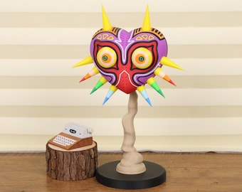 Majoras Mask Zelda Led Night Light Magnetic Glow Lamp Gamer Gift Desk Decor Xmas Home Ornament Holiday Lighting TotK Nintendo Fan Decor BotW