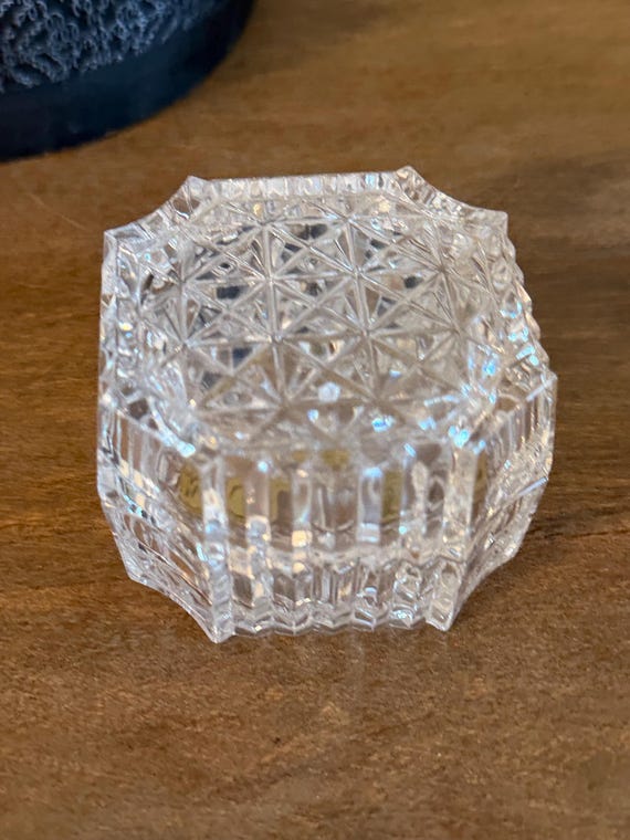Crystal Cut Trinket Box -France (Cristal de Flandre)