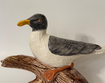 Ceramic Seagull on Branch