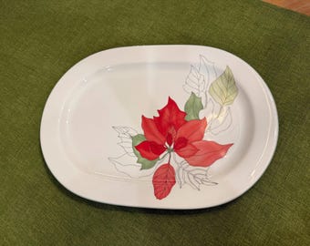 Poinsettia Platter by Mary Lou Gourtzen - Portugal