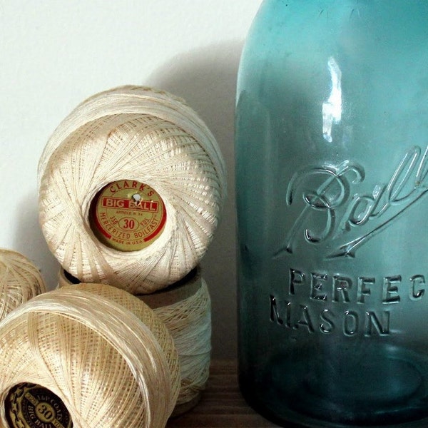 Blue Mason Jar Vintage Ball Perfect Half Gallon