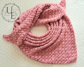 Châle Modèle Lylium Fait au Crochet Idée Cadeau