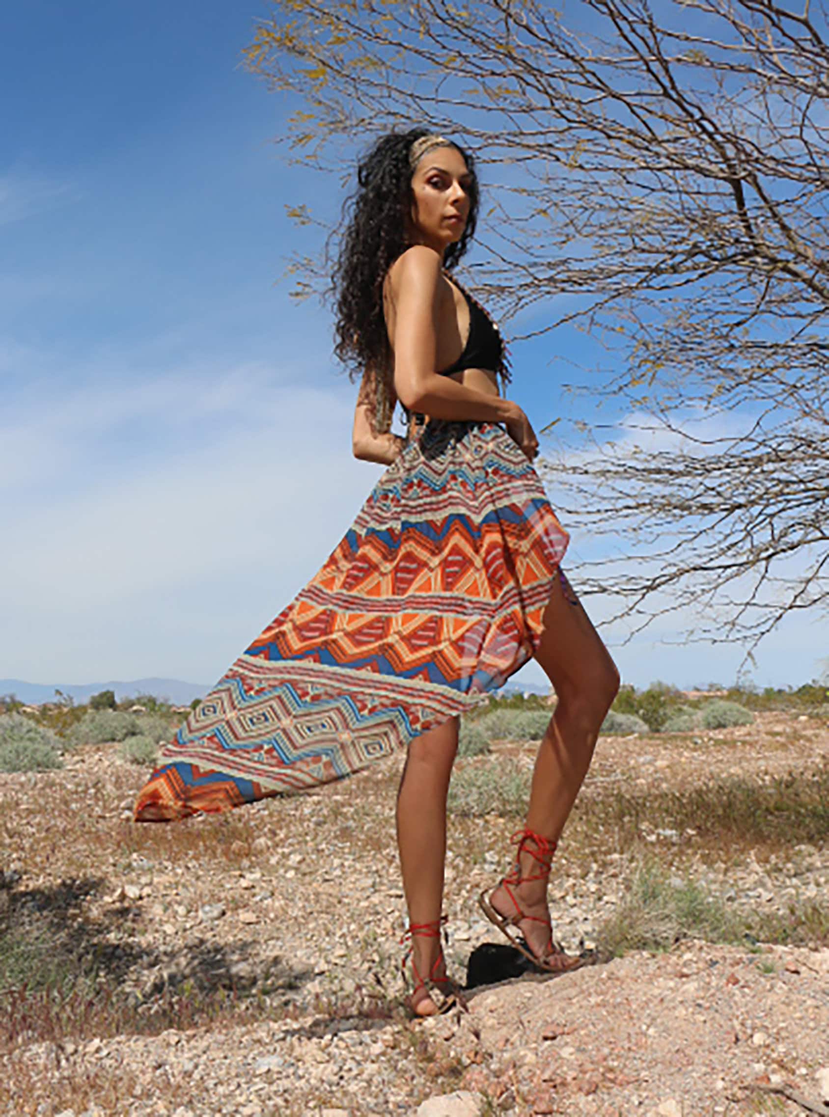 Aztec Print Wrap for the Shoulders or Waist, Sarong, Resort Wear, Boho ...