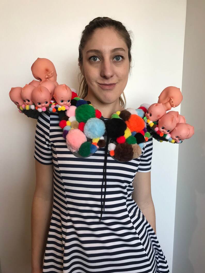 mardi gras pom pom garland