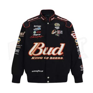 Vintage 80s Racing Jacket | Retro Motorbike Leather Jacket with Embroidered Logos | Old School Motorsport Karting Suit for Men and Women