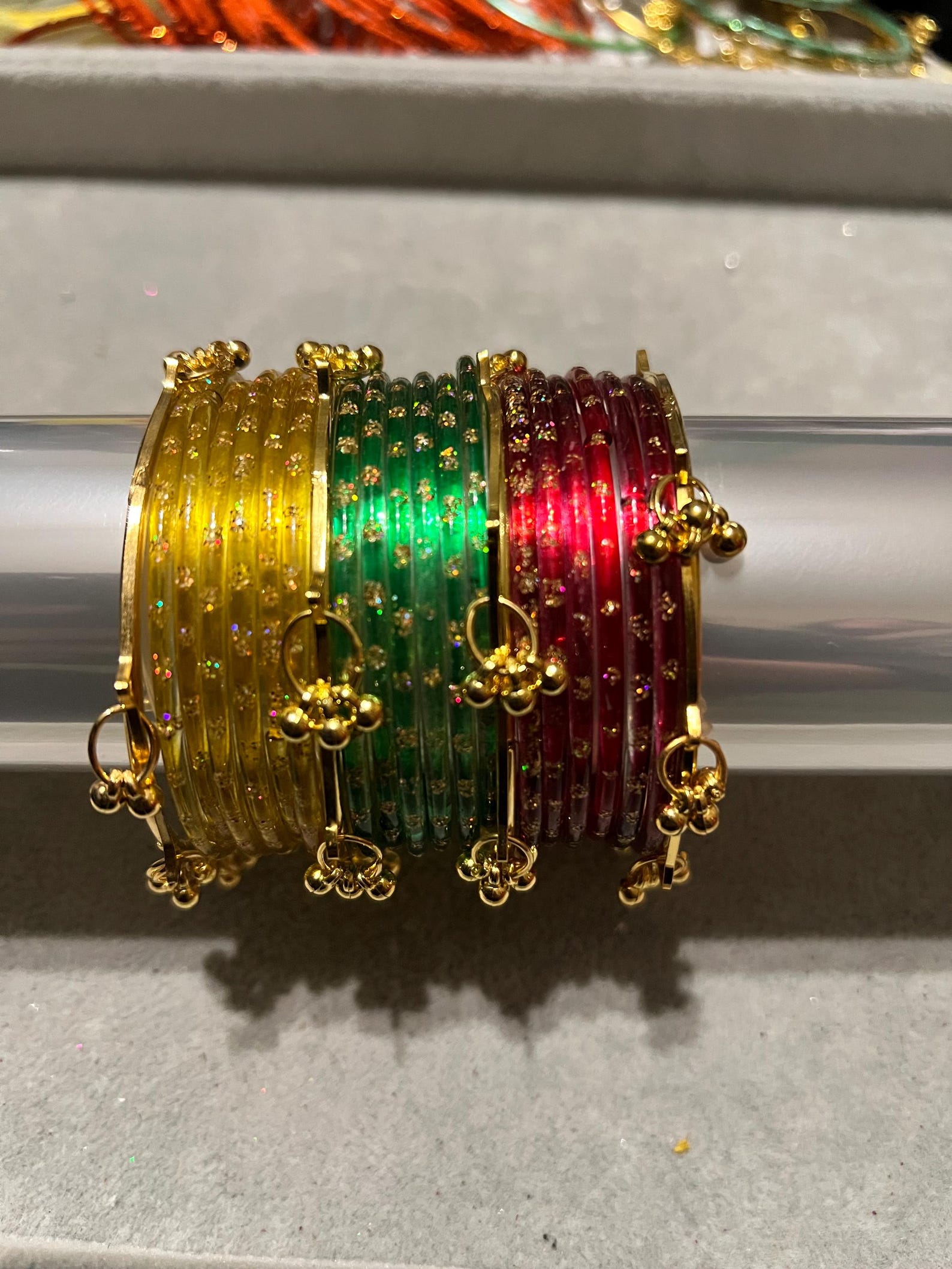 Kashmiri Bangles With Glass Churiya Size 2.6 Available in Various ...