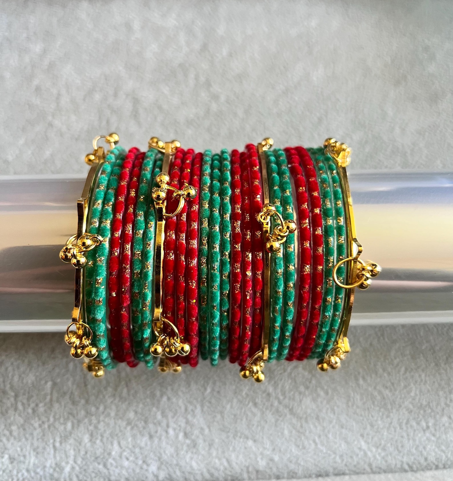 Kashmiri Bangles With Glass Churiya Size 2.6 Available in Various ...