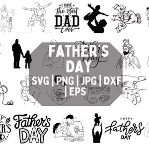 Fathers Day Svg Bundle, Dad svg, Father svg, Papa svg, Best dad ever svg, Grandpa svg, Family svg bundle, Svg Cut Files For Cricut