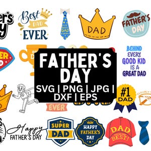 Fathers Day Svg Bundle, Dad svg, Father svg, Papa svg, Best dad ever svg, Grandpa svg, Family svg bundle, Svg Cut Files For Cricut