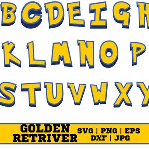 Anime-Svg-Bundle, Cartoon-Buchstaben-Svg Cricut, Geburtstagsschrift, Baby-Schrift, Baby-Shirt