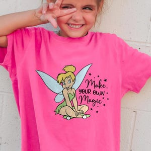 Disney Tinkerbell Shirt, Comfort Colors Shirt, Disney Princess Tinkerbell Shirt, Make Your Own Magic Shirt, Magic Kingdom Shirt, 402504