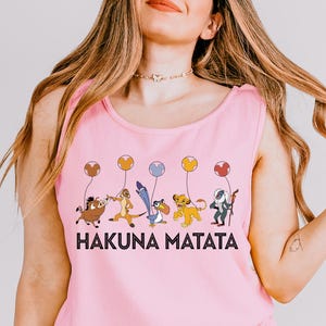 Comfort Colors The Lion King Hakuna Matata Tank Top, Disney Lion King Shirt, Disney Animal Kingdom Tank top, Disney Simba Tank top, 401719