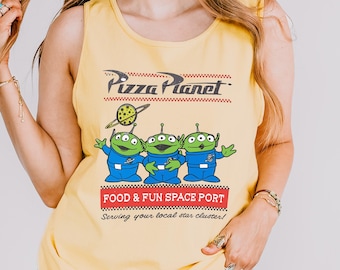 Disney Toy Story Pizza Planet Tank Top, Walt Disney World&#39;s Hollywood Studios Tank, Disney Pizza Planet Tank Top Disney Trip Tank Top 402906