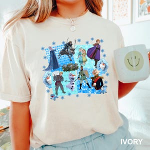 Disney Frozen Characters Shirt, Comfort Colors Shirt, Disney Family Shirt, Disney Anna Shirt, Disney Elsa Shirt, Disney Trip Shirt, 401474