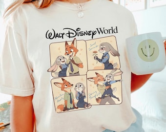 Retro Zootopia Disney Shirt, Comfort Colors Tee, Disney Family Trip Tee, Zootropolis Zootopia 2 Birthday Shirt,  404656