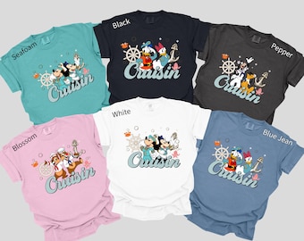 Custom Disney Cruise Shirt, Comfort Colors Family Matching Vacation Tee, 401174