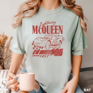 Disney Lightning McQueen Cars Shirt, Comfort Colors Shirt, Lightning McQueen Cars Shirt,  Funny Magic Kingdom, Disney Pixar Car Shirt 401322