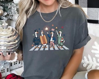 Abbey Road Geese Patriotic Shirt, Funny USA 250th Years Tee, 405684