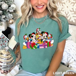 Disney Friends Christmas Shirt, Comfort Colors Disney Shirt, Disney Family Christmas Shirt, Mickey And Friends Christmas Shirt, 401968