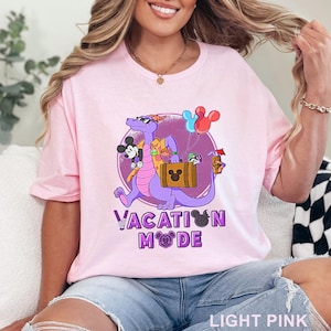 Disney Figment Vacation Mode Shirt, Disney Vacation Shirt, Disney Epcot Shirt, Purple Dragon Shirt, Mickey and Friends Shirt, 400978