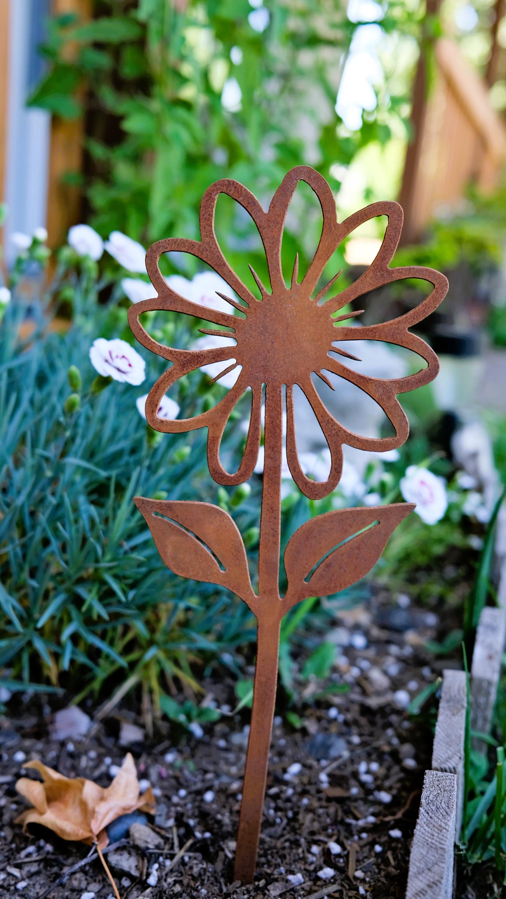 Daisy Decorative Metal Garden Stake - Etsy