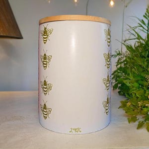 Bees Cloud Hand Painted Ceramic Candle