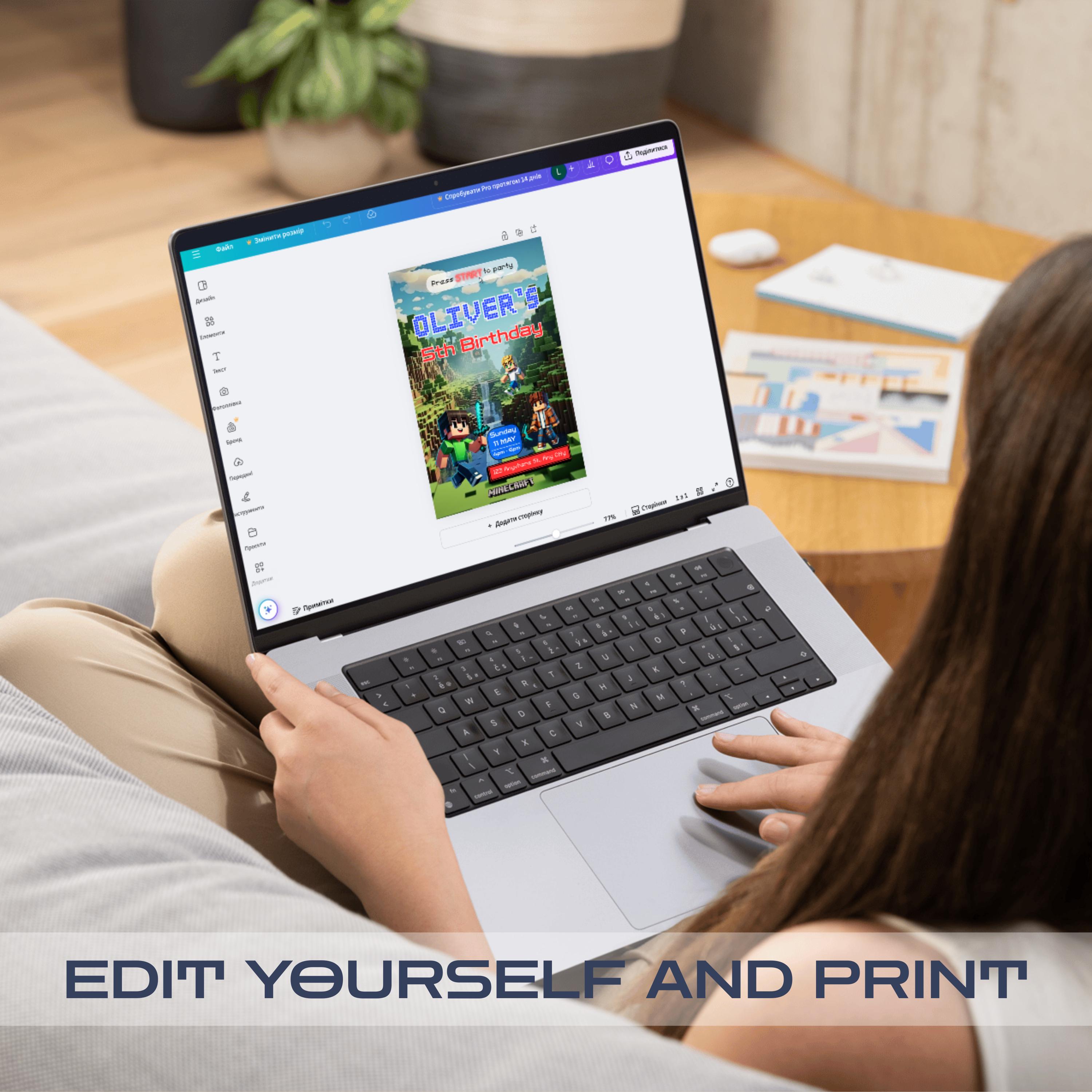 Editable Invite Template – PDF with Canva Link