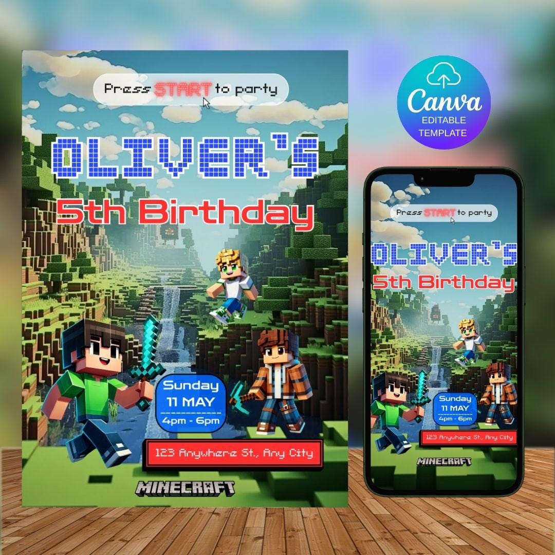 Editable Invite Template – PDF with Canva Link