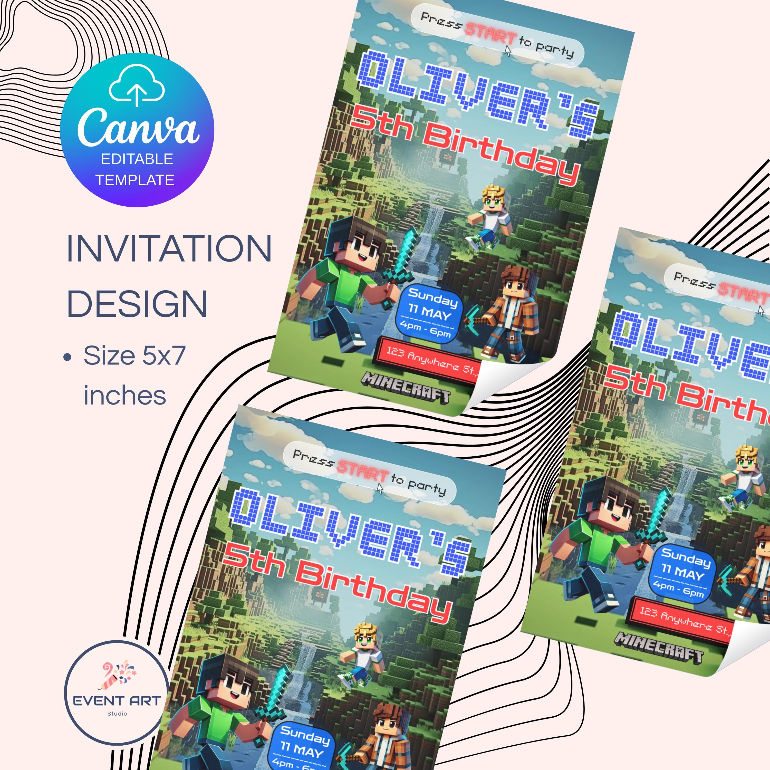 Editable Invite Template – PDF with Canva Link