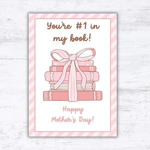 Book Lover Gift Card Holder Printable for Mother&#39;s Day - Last Minute Gift Idea