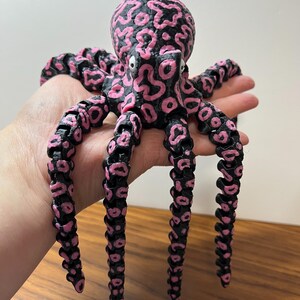 Octopus | 3D Printed Sensory Desk Pet | Articulated Fidget Toy for Kids & Adults | ADHD and Autism-Friendly Gift | Stress Relief Animal Gift
