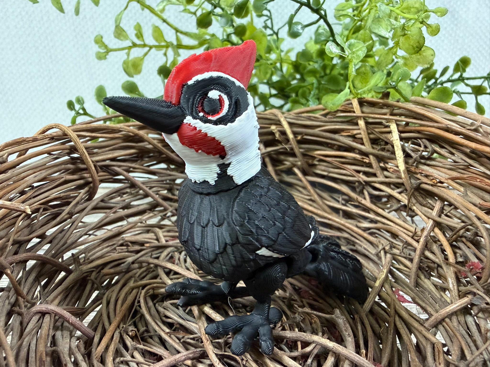 Pileated Woodpecker Figurine - Etsy