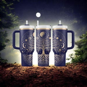 TREE OF LIFE Laser Engraved 40 oz Tumbler