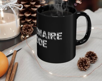 Millionaire Mode Mug | Black Ceramic Coffee Cup | Gift for Investors & Traders | Motivational Money Mindset