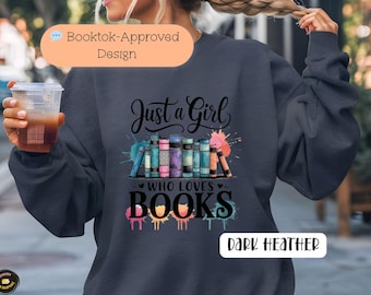 本好きの女の子のスウェットシャツ、Booktok承認デザイン