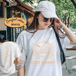 Scribe Quadrant Comfort Colors T-Shirts, Basgiath War College Shirt, Basgiath War College Tee, Dragon Rider Shirt, Bookish Gift for Readers