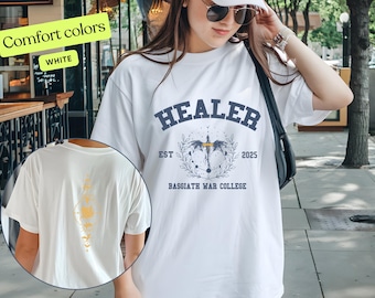 Heiler Basgiath War College Comfort Farben Shirt, Vierter Flügel Bücherwurm Geschenk