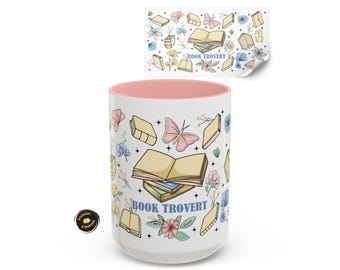 Booktrovert Mug, Introverted Reader, Book Lover Gift