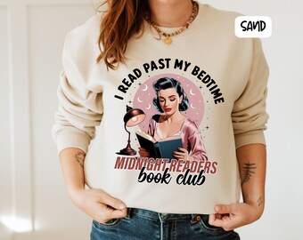 寝る前も読書を楽しめるスウェットシャツ、レトロな読書好きへのギフト