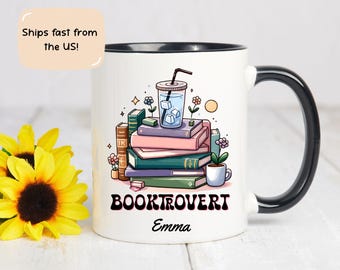 Booktrovert Personalized Coffee Mug | Book Lover Gift