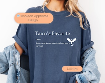 Camiseta de dragón favorita de Tairn, camiseta de colores cómodos de Fourth Wing