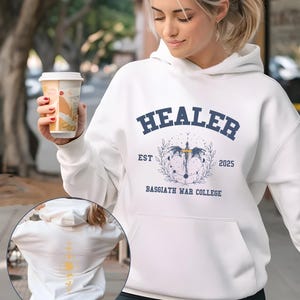 Sanador personalizado de la Escuela de Guerra Basgiath, Sudadera de Una Corte de Rosas y Espinas, Jinete de Dragón, Cuarta Ala, Violeta Sorrengail, Xaden Riorson