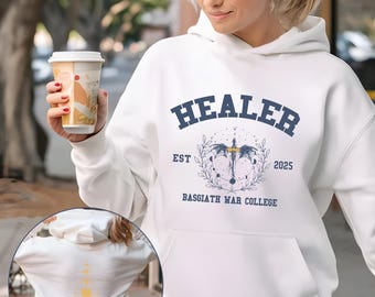 Heiler Basgiath War College Sweatshirt, Benutzerdefinierte Vierter Flügel Hoodie