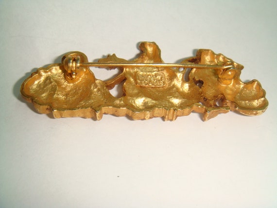 Vintage Alva Museum Replica  Gold Tone 3 Oriental… - image 3